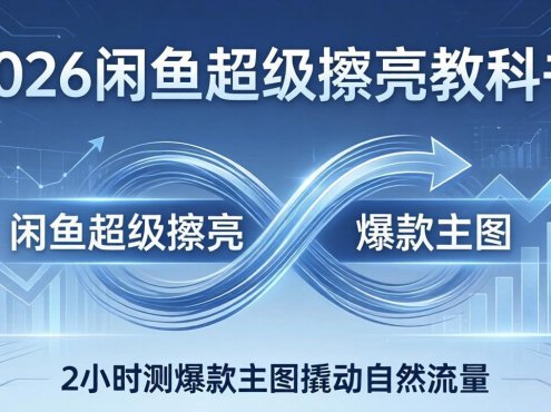 2026闲鱼超级擦亮教科书:底层逻辑出价×转化率,2小时测爆款主图撬动自然流量