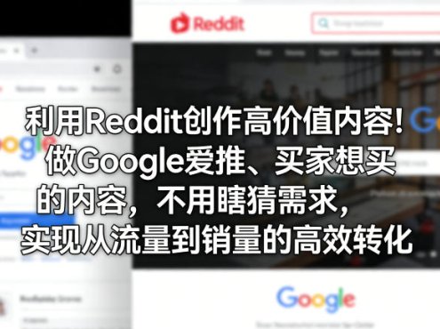 利用Reddit创作高价值内容!做Google爱推、买家想买的内容,不用瞎猜需求,实现从流量到销量的高效转化