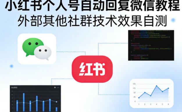 小红书个人号自动回复微信教程，外部其他社群技术，效果自测