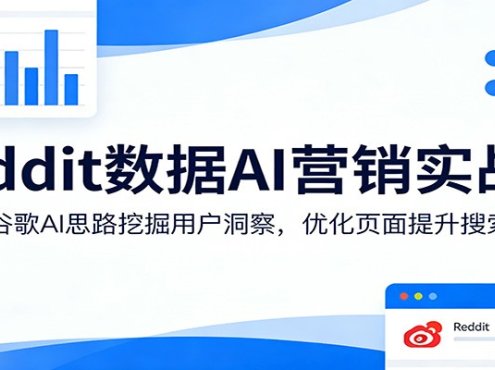 Reddit数据AI营销实战课:借鉴谷歌AI思路挖掘用户洞察,优化页面提升搜索排名