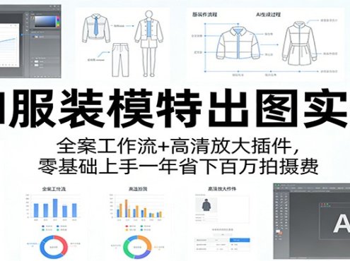 AI服装模特出图实操:全案工作流+ 高清放大插件,零基础上手一年省下百万拍摄费