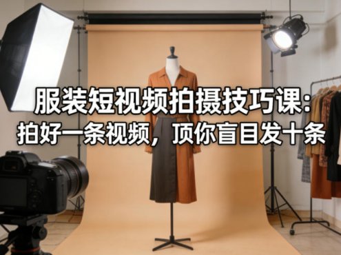 服装短视频拍摄技巧课:拍好一条视频,顶你盲目发十条