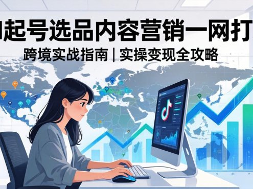 2026 TikTok 跨境AI实操:从零基础到变现全流程,AI起号选品内容营销一网打尽