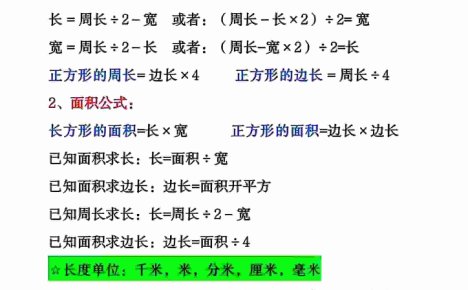 三年级下数学周长面积专项练习