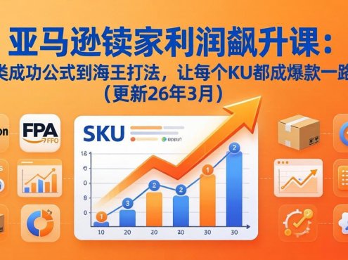 亚马逊卖家利润飙升课:从品类成功公式到海王打法,让每个SKU都成爆款一路飙升(更新26年3月