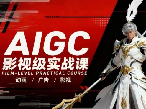 AIGC影视级实战课，动画-广告-影视，​商业落地攻略+影视案例拆解