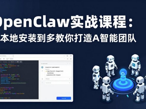 OpenClaw实战课程:从本地安装到多Agent协同,手把手教你打造AI智能团队