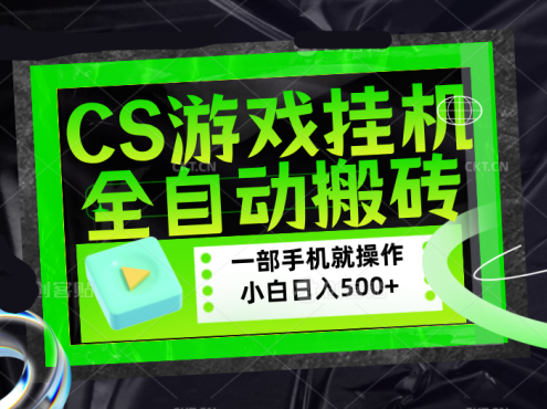 CSGO游戏挂机捡漏搬砖，超稳定的项目，带领1000+小白实现日入500+，数据可视频验证