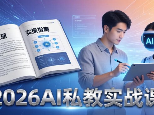 2026AI私教实战课:从AI原理到全场景实操,零基础学会用AI提效+单人单干创业