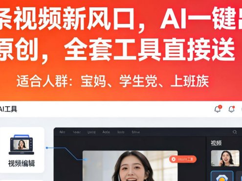 头条视频新风口,AI一键出原创,全套工具直接送,人人可做,有手就行【揭秘】