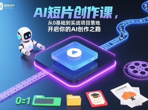 AI短片创作课，从0基础到实战项目落地，开启你的AI创作之路(更新0411)