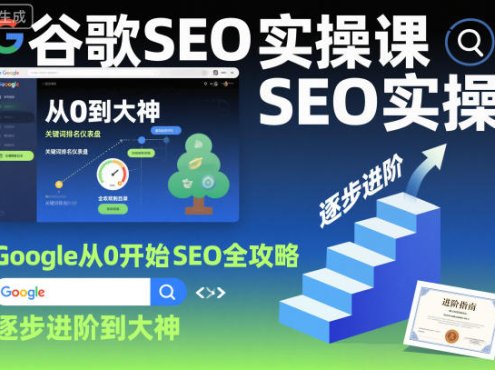 谷歌SEO实操课，Google从0开始SEO全攻略，逐步进阶到大神(更新26年)