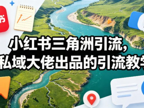小红书三角洲引流,某私域大佬出品的引流教学