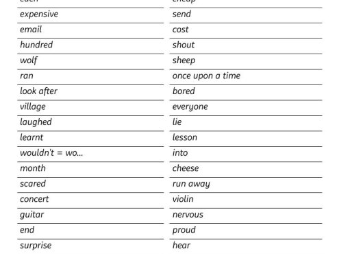 四年级下英语全册单词默写单《外研版(一起)》