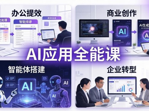 AIGC 应用师全能课-更新:办公提效、商业创作、智能体搭建、企业转型,一站式学会AI应用