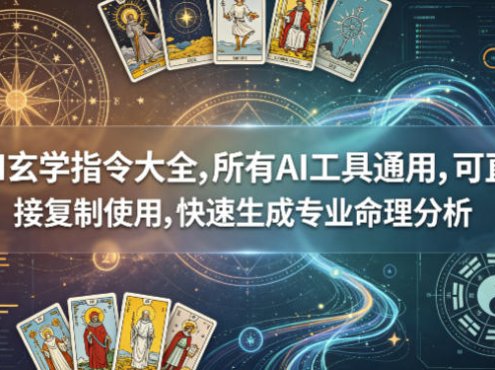AI玄学指令大全，所有AI工具通用，可直接复制使用，快速生成专业命理分析