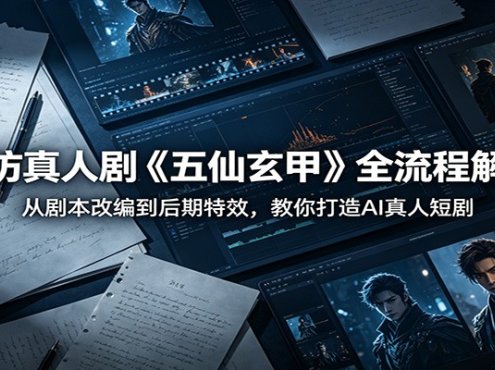 AI仿真人剧《五仙玄甲》全流程解析：从剧本改编到后期特效，教你打造AI真人短剧