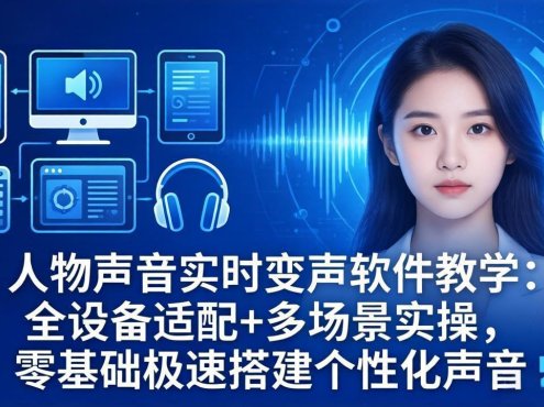 人物声音实时变声软件教学：全设备适配+多场景实操，零基础极速搭建个性化声音