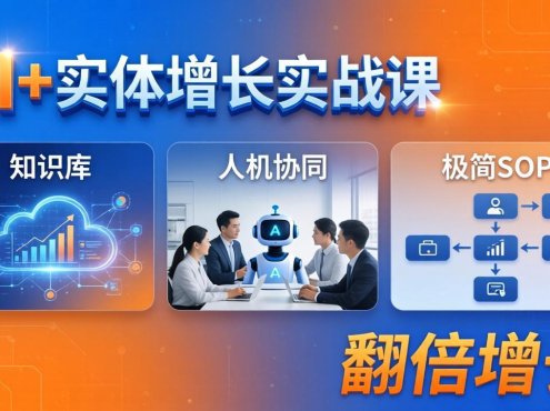 AI+实体增长实战课：知识库+人机协同+极简SOP，助力实体业务翻倍增长