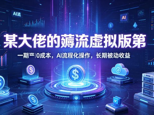 某大佬的薅流虚拟版第一期丨0成本，AI流程化操作，长期被动收益