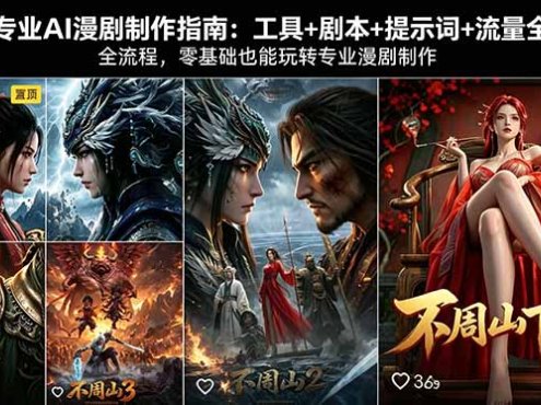 专业AI漫剧制作指南：工具+剧本+提示词+流量全流程，零基础也能玩转专业漫剧制作