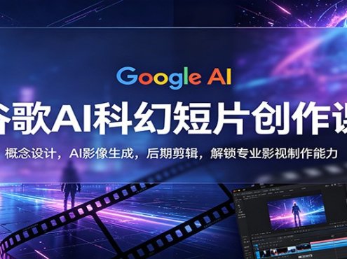 谷歌AI科幻短片创作课：概念设计，AI影像生成，后期剪辑，解锁专业影视制作能力