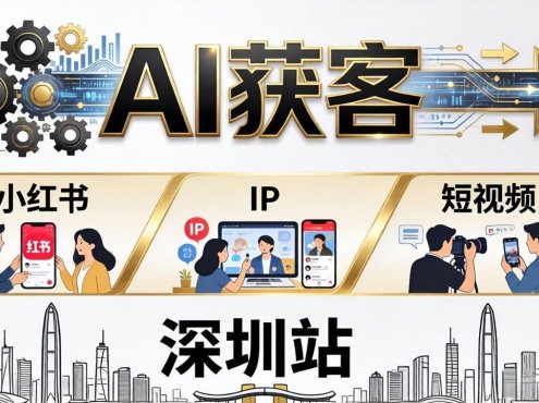 2026AI获客大课深圳站：4月17日-19日3天2夜拆透小红书+IP+短视频，老板操盘手必来