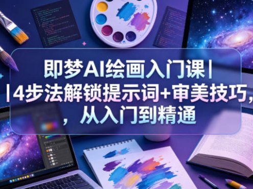 即梦AI绘画入门课｜4步法解锁提示词+审美技巧，从入门到精通