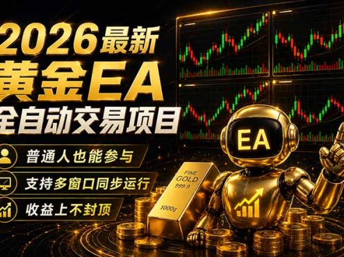最新黄金EA量化赛道，全程自动执行，多窗口操作直接放大结果