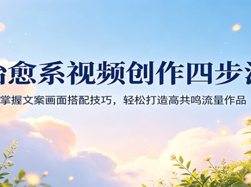 治愈系视频创作四步法：掌握文案画面搭配技巧，轻松打造高共鸣流量作品