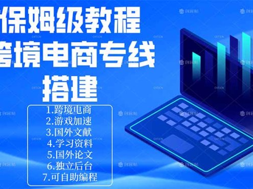 保姆级教程：手把手教你搭建跨境电商专线