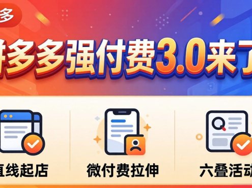 拼多多强付费3.0来了(更新4月