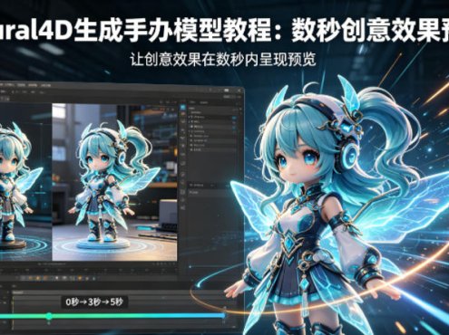 Neural4D生成手办模型教程，让创意效果在数秒内呈现预览
