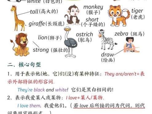 三年级下英语1-6单元必背知识点总结《外研版》