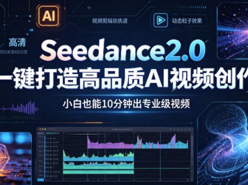 Seedance2.0一键打造高品质AI视频创作，小白也能10分钟出专业级视频