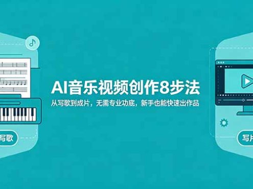 AI音乐视频创作8步法：从写歌到成片，无需专业功底，新手也能快速出作品