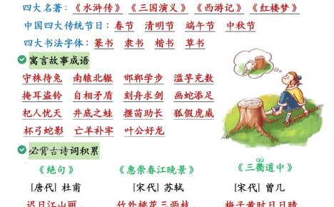 三下语文期中必背知识点汇总12页