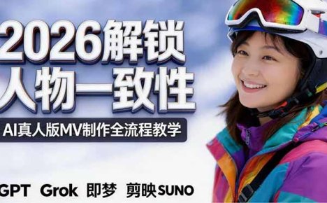 2026独创解锁人物一致性：AI真人版MV制作，不讲空话，不拼概念，全流程实操