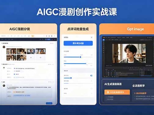 AIGC漫剧创作实战课，提示词批量生成分镜剧本，Gpt image+维洛全流程教学助你AI变现