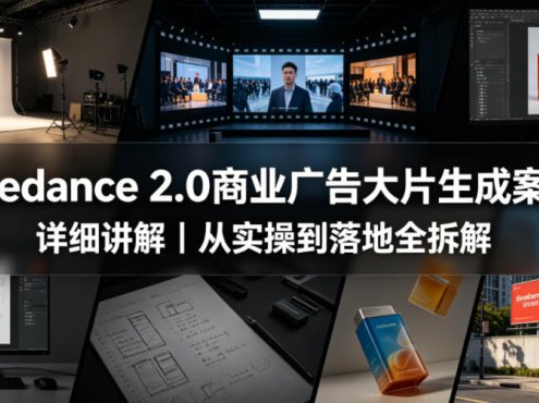 Seedance 2.0商业广告大片生成案例详细讲解｜从实操到落地全拆解