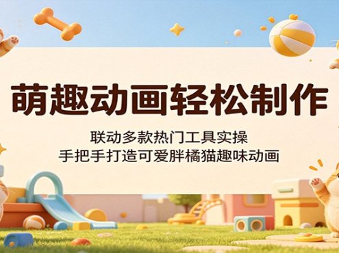 萌趣动画轻松制作，联动多款热门工具实操，手把手打造可爱胖橘猫趣味动画