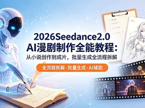 2026Seedance2.0 AI制作全能教程:从小说创作到成片,批量生成全流程拆解