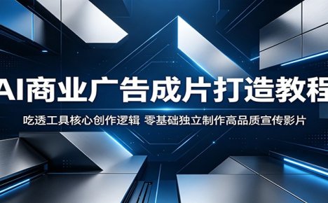 AI商业广告成片打造教程:吃透工具核心创作逻辑,零基础独立制作高品质宣传影片
