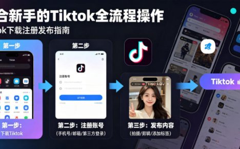 Tiktok下载注册发布，适合新手的Tiktok全流程操作