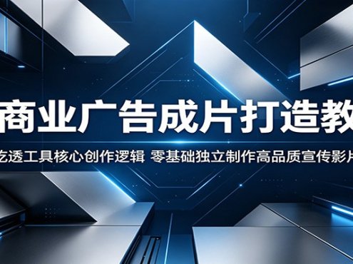 AI商业广告成片打造教程：吃透工具核心创作逻辑，零基础独立制作高品质宣传影片