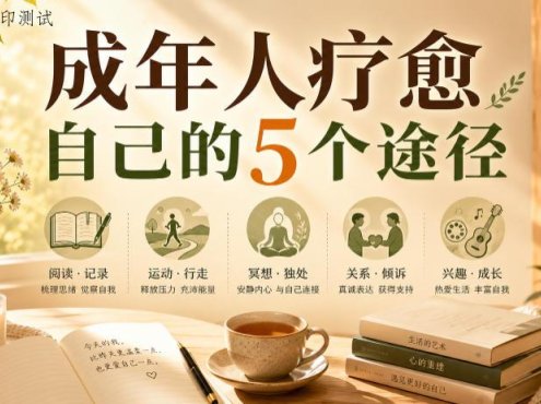 付费文章：成年人疗愈自己的5个途径
