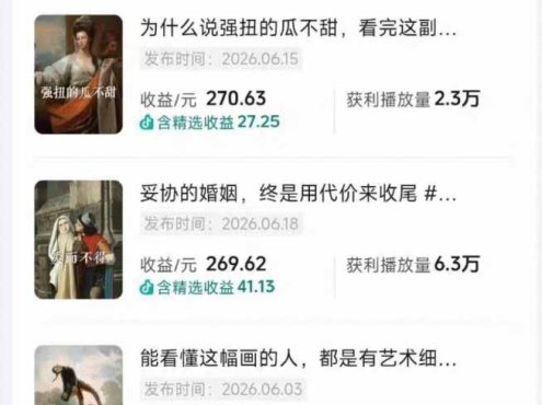 油画解说教学-398众筹来的技术：选题×对标×素材×文案×配音×剪辑×2天开精选×7天通9项权益