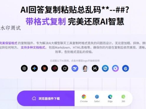 你的AI回答内容复制格式总乱码？完美一键保留原格式复制，办公宝藏浏览器插件Copy With Format