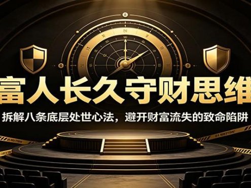 富人长久守财思维：拆解八条底层处世心法，避开财富流失的致命陷阱