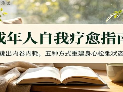 成年人自我疗愈指南：跳出内卷内耗，五种方式重建身心松弛状态